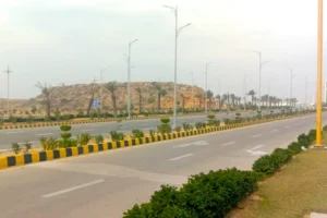 DHA City Main Road Boulevard That Run Right Besides Sector 2