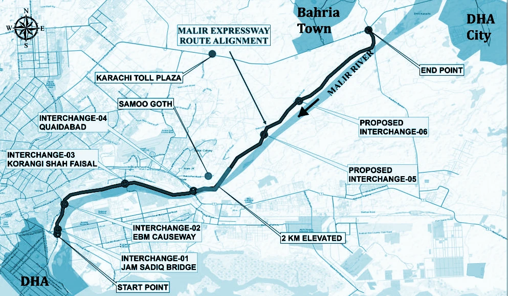 Malir Expressway Shahrae Bhutto Route From Beginning Till End Malir Expressway Shahrae Bhutto Route From Beginning Till End