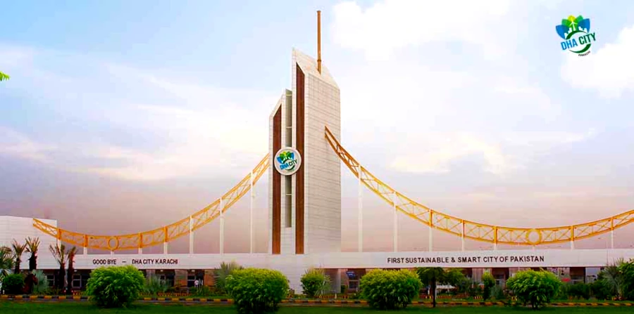 dha city karachi main entrance dha city karachi main entrance