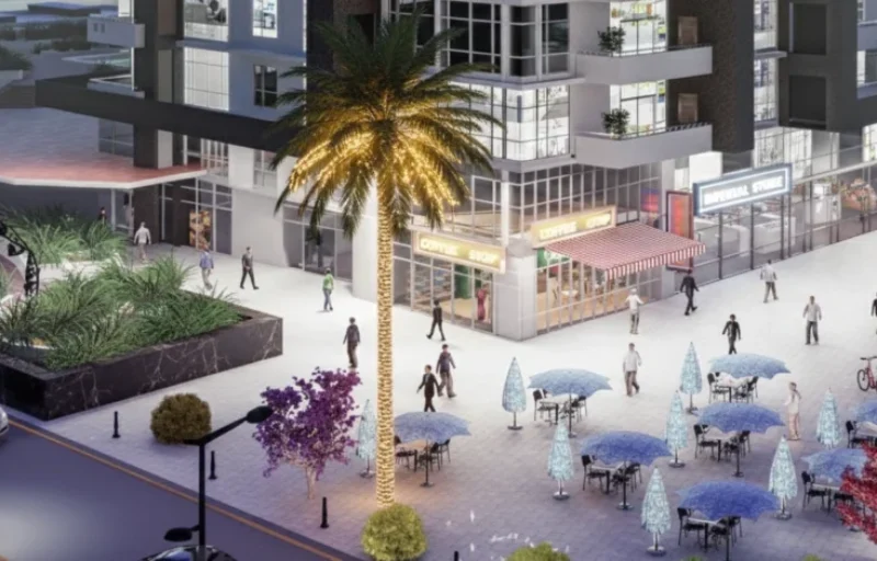 Reef Towers in Emaar Oceanfront offers retail shops such as coffee and cafe and a shopping mall inside it for shopping lovers