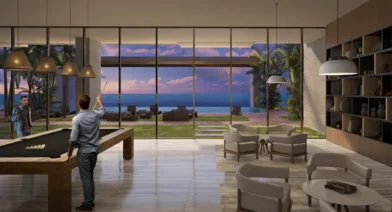 Resident Lounge in Emaar The Views Tour That Will be Delivered at the End of 2025