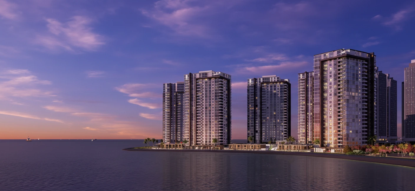 The Reef Towers in Emaar Karachi features spacious 1 to 4-bedroom apartments and penthouses