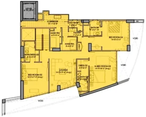 4_Bed_Room_Duplex_level_2_Tower_A_1_The Arkadians Phase 8 DHA