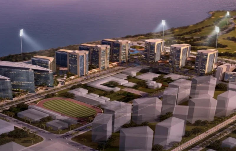 All the 13 original towers from the initial model in The Arkadians Project by The Creek Developers that is a part of AKD Group