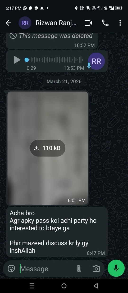 WhatsApp lead screenshot 1